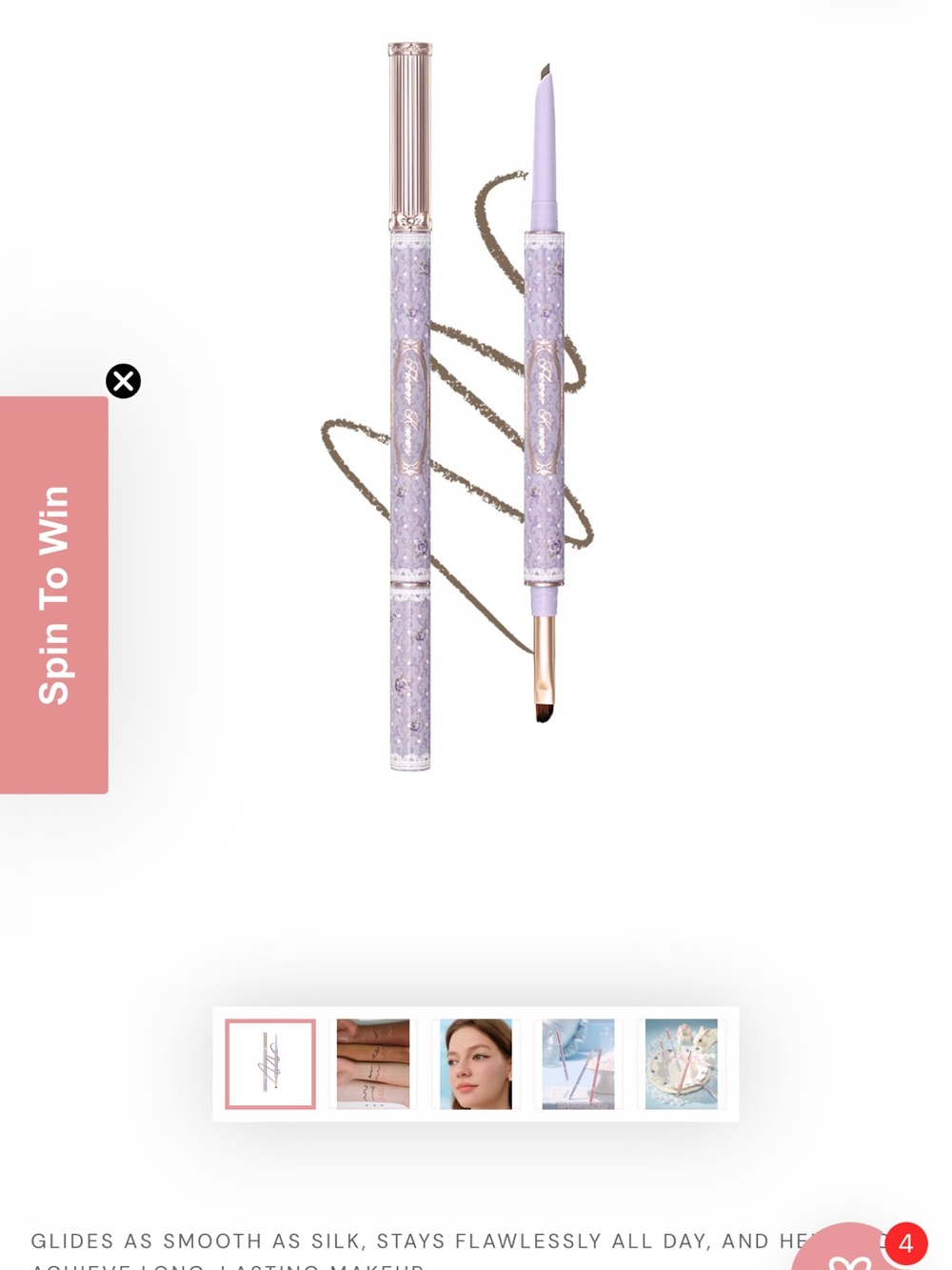 Flower Knows Dual-Ended Eyebrow & Liner Pencil - 02 Brown Shade